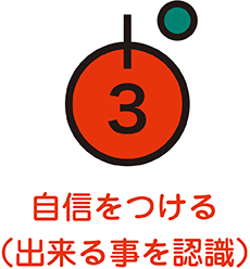 3.自信をつける（出来る事を認識）